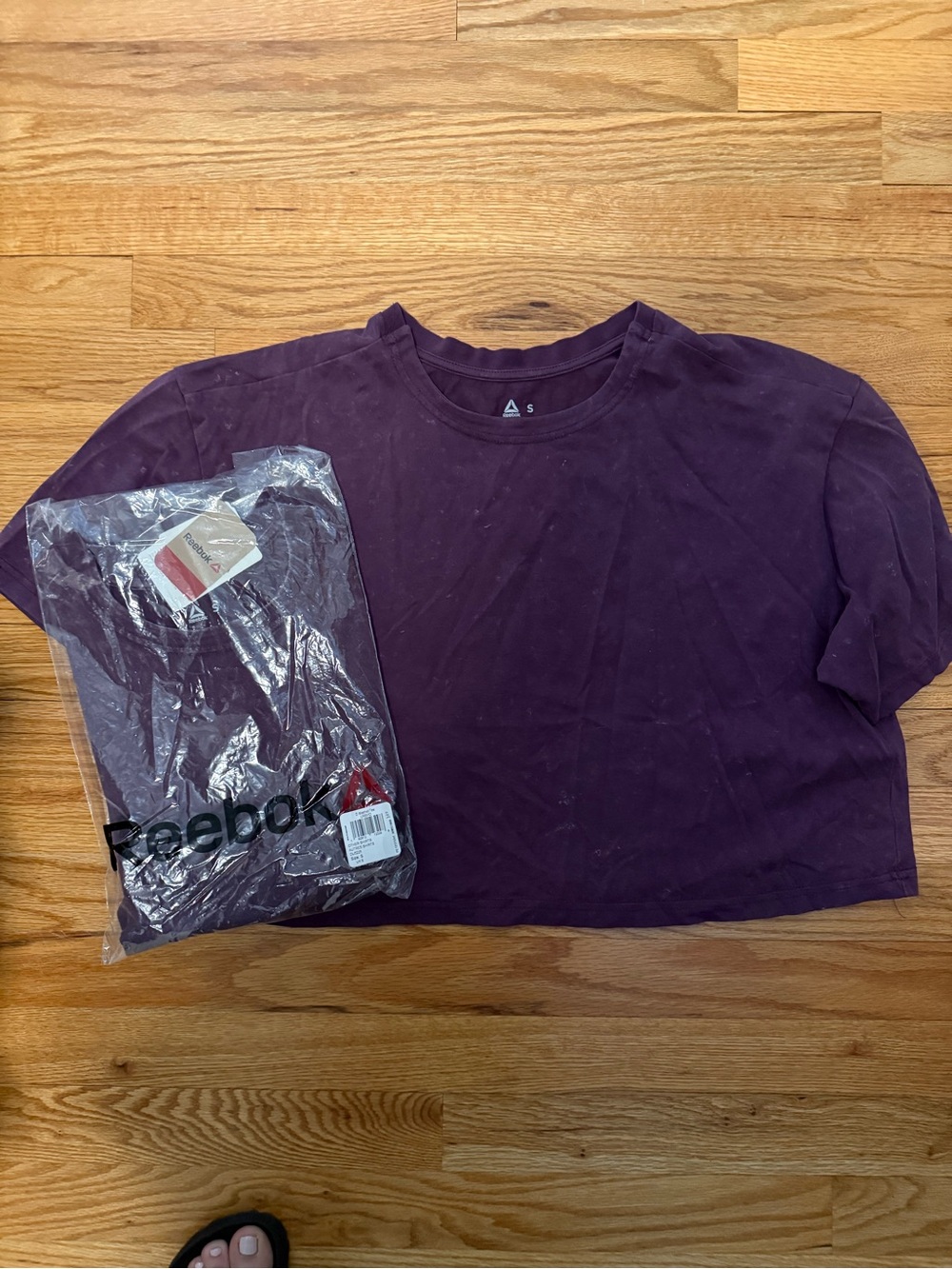 Reebok Purple Crop Top Tee